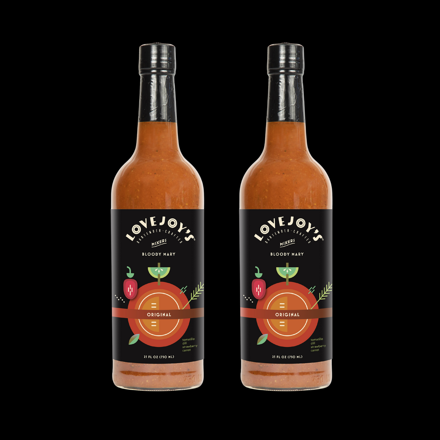 2-pack, original bloody mary mix 25oz(750ml)
