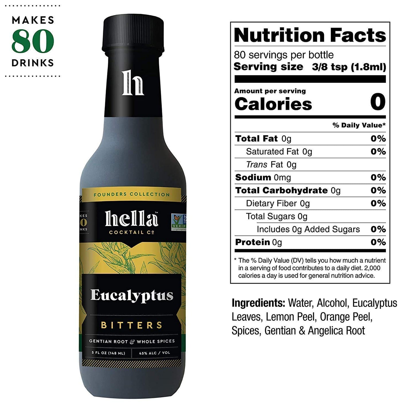 hella cocktail co. founders' collection eucalyptus bitters