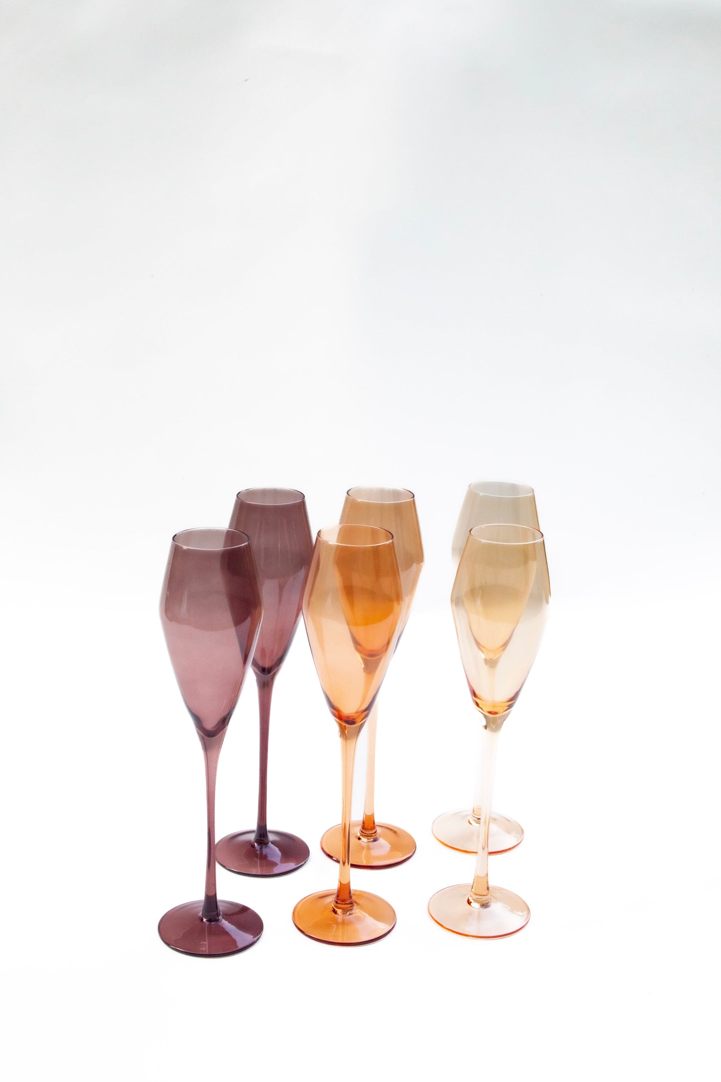 nude champagne tulips - set of 6