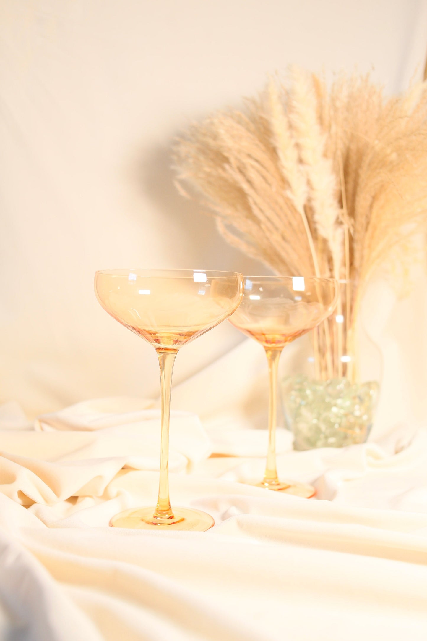 caramel blush coupes - set of 2