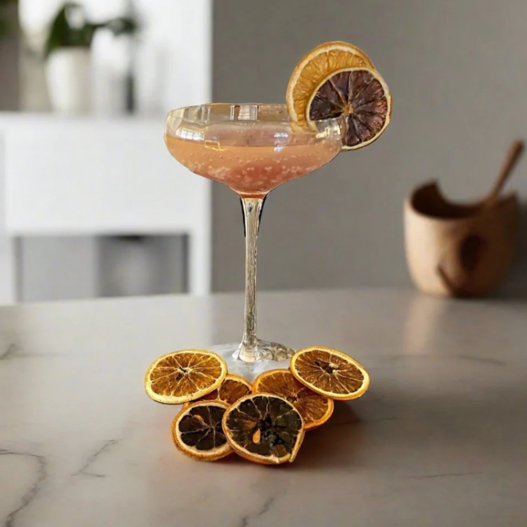 rounded coupe glasses