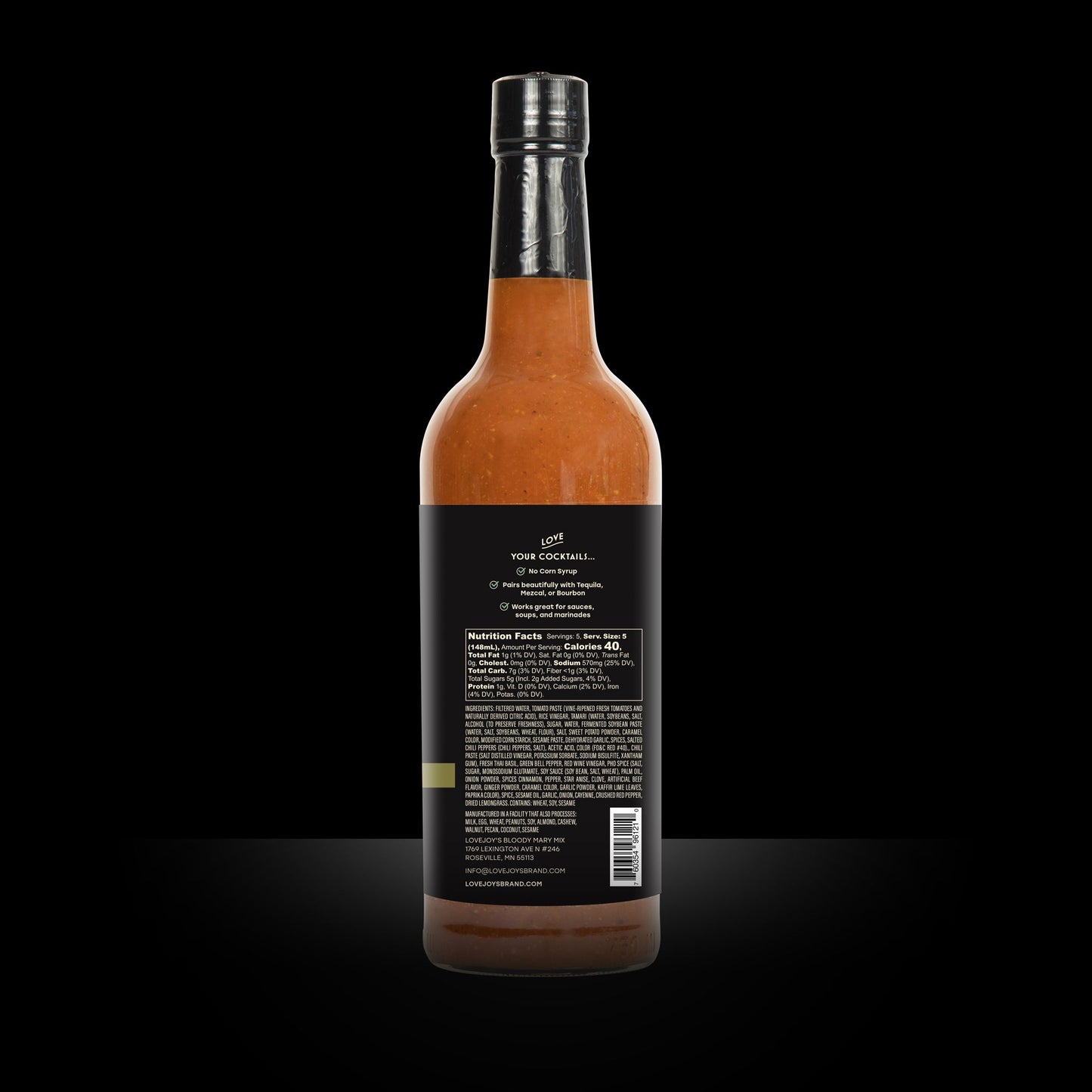 thai basil bloody mary mix 25oz(750ml)