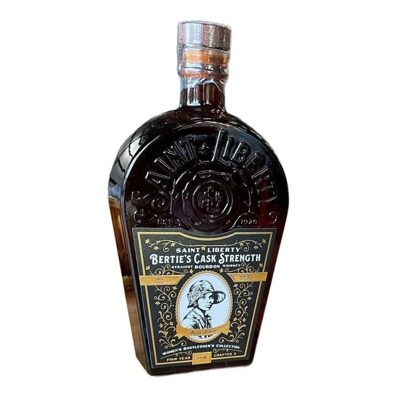 saint liberty bertie's cask strength bourbon whiskey