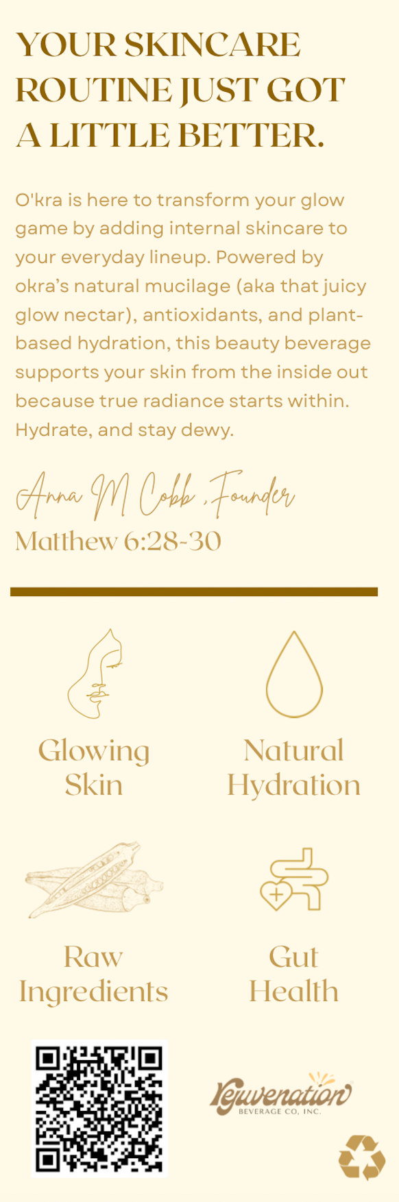 o’kra – sparkling okra water (pineapple) | hydration & skin health (pre-order)