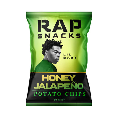 rap snacks lil baby honey jalapeño chips (2oz) (12 bags)