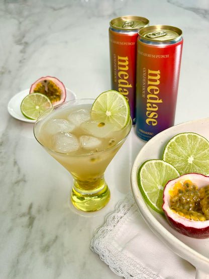 Medase Non-Alcoholic Craft Cocktails Variety (4-Pack Cans) – Margarita, Mojito, Moscow Mule, Rum Punch, Old Fashioned & Lemon Drop