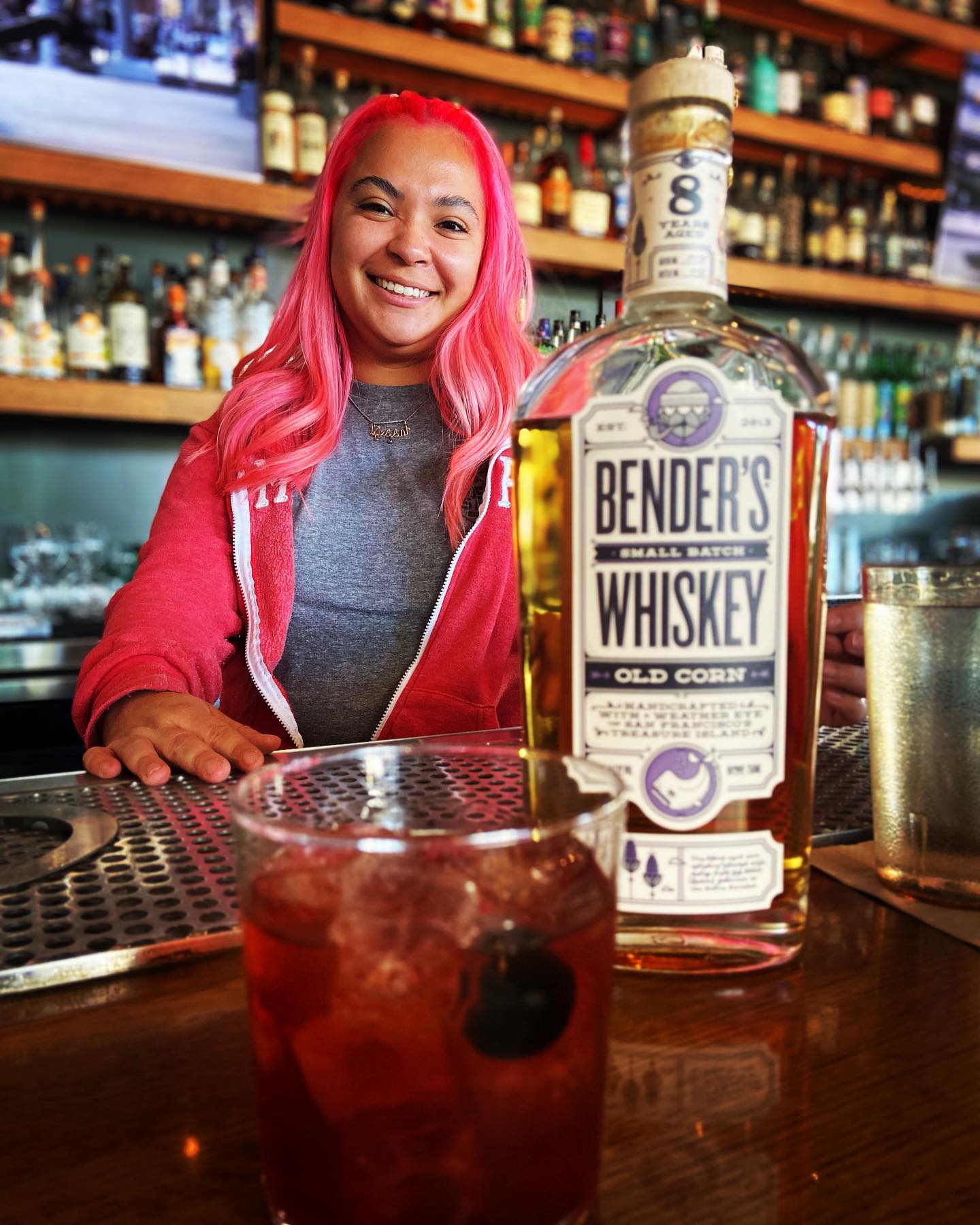 bender's old corn 8-year whiskey