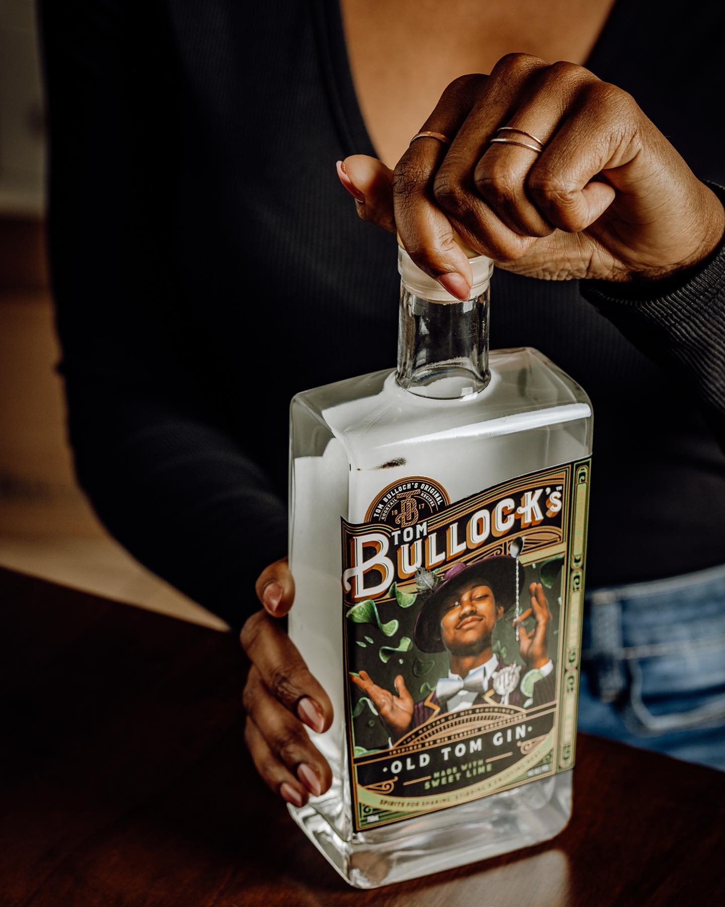 tom bullock's old tom gin with sweet lime