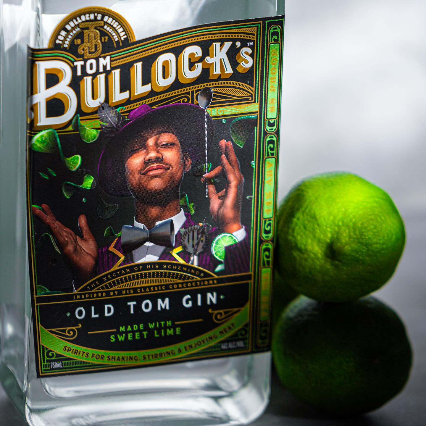 tom bullock's old tom gin with sweet lime