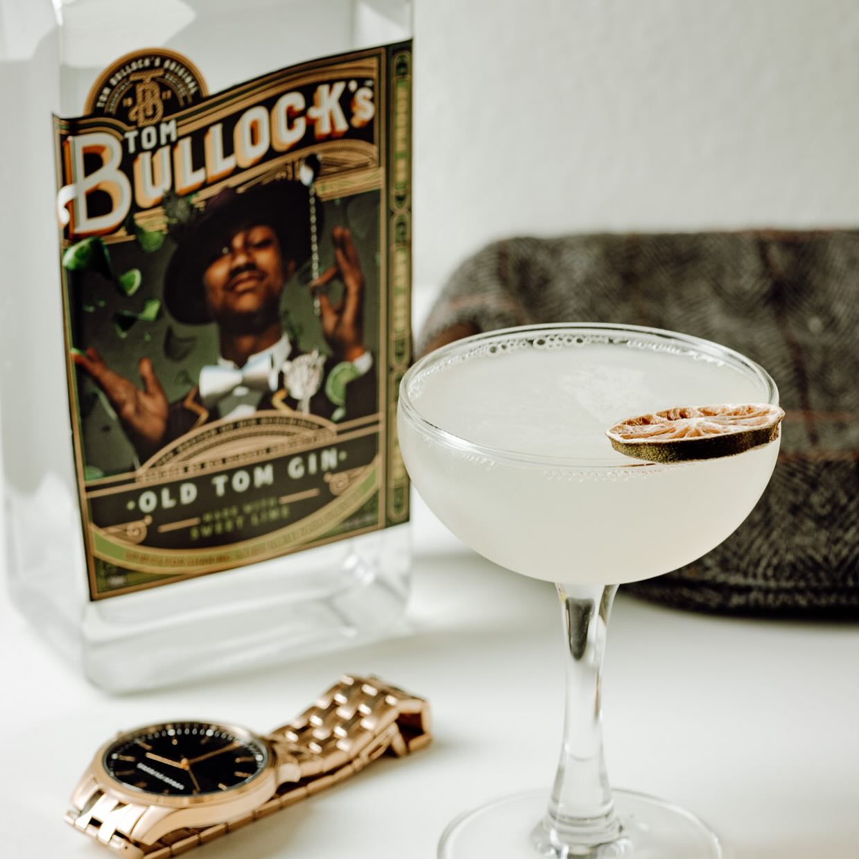 tom bullock's old tom gin with sweet lime