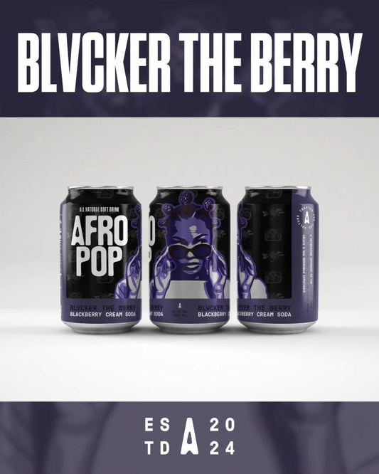 Afropop All-Natural Soft Drink – Blvcker the Berry (12 Pack, Full Sugar)
