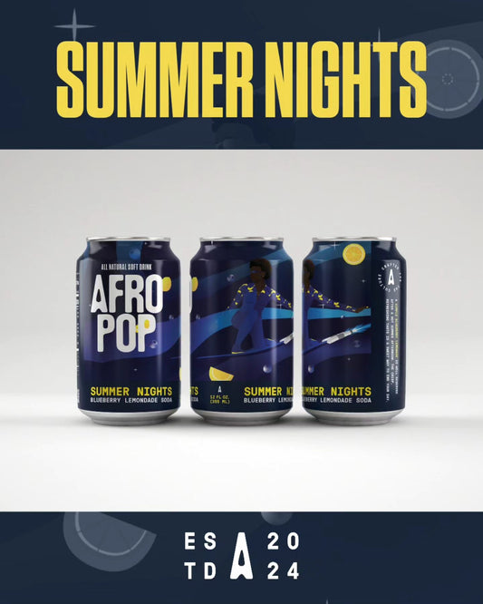 Afropop All-Natural Soft Drink Collection – Summer Nights (12 Pack, Full Sugar)