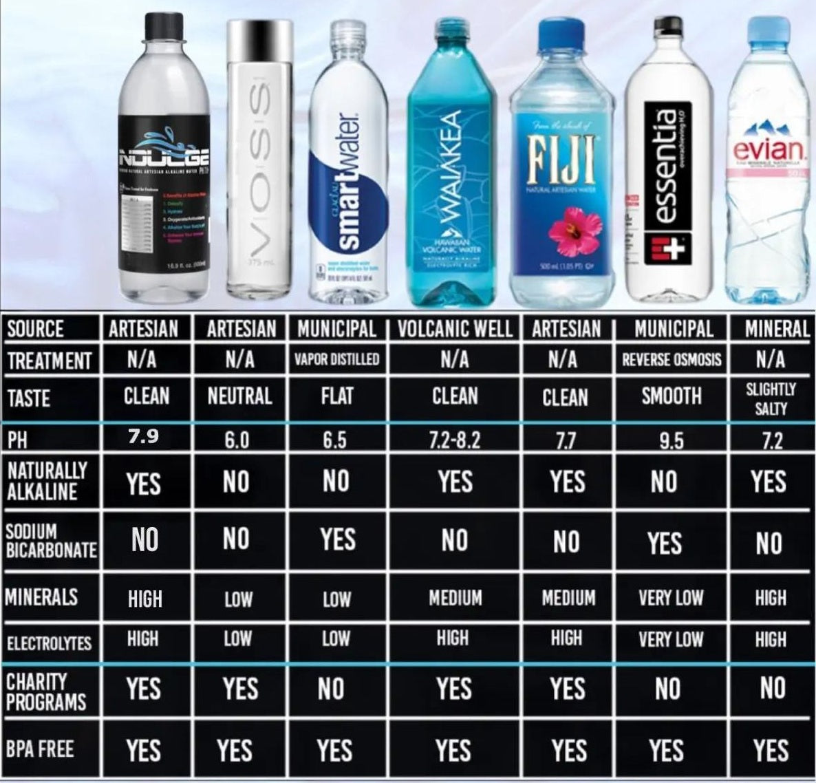 indulge premium natural artesian alkaline water (12 oz. bottle, 24-pack)