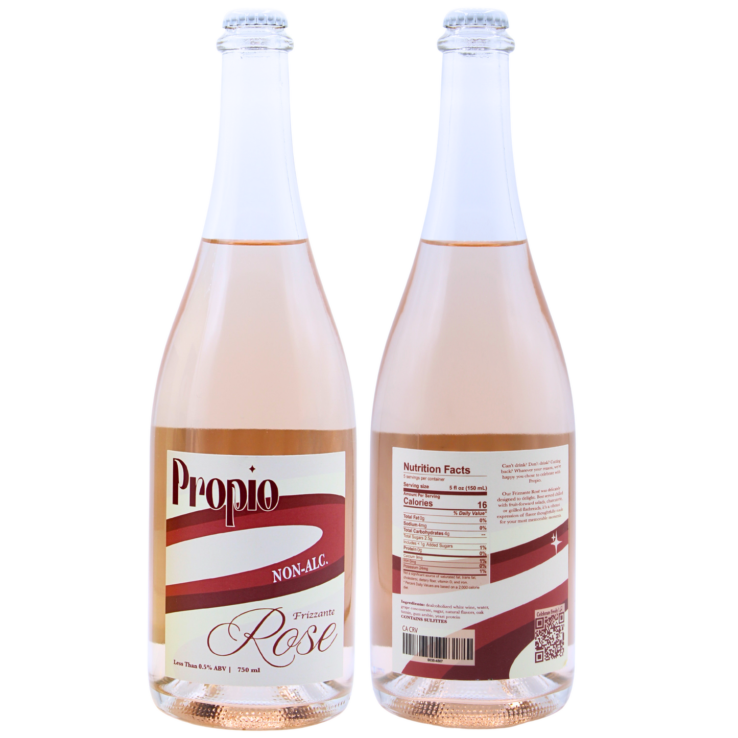 propio non‑alcoholic frizzante rosé