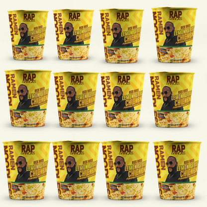 Rap Snacks Rick Ross Lemon Pepper Chicken Flavor Ramen Noodles | (12) 2.25oz Cups