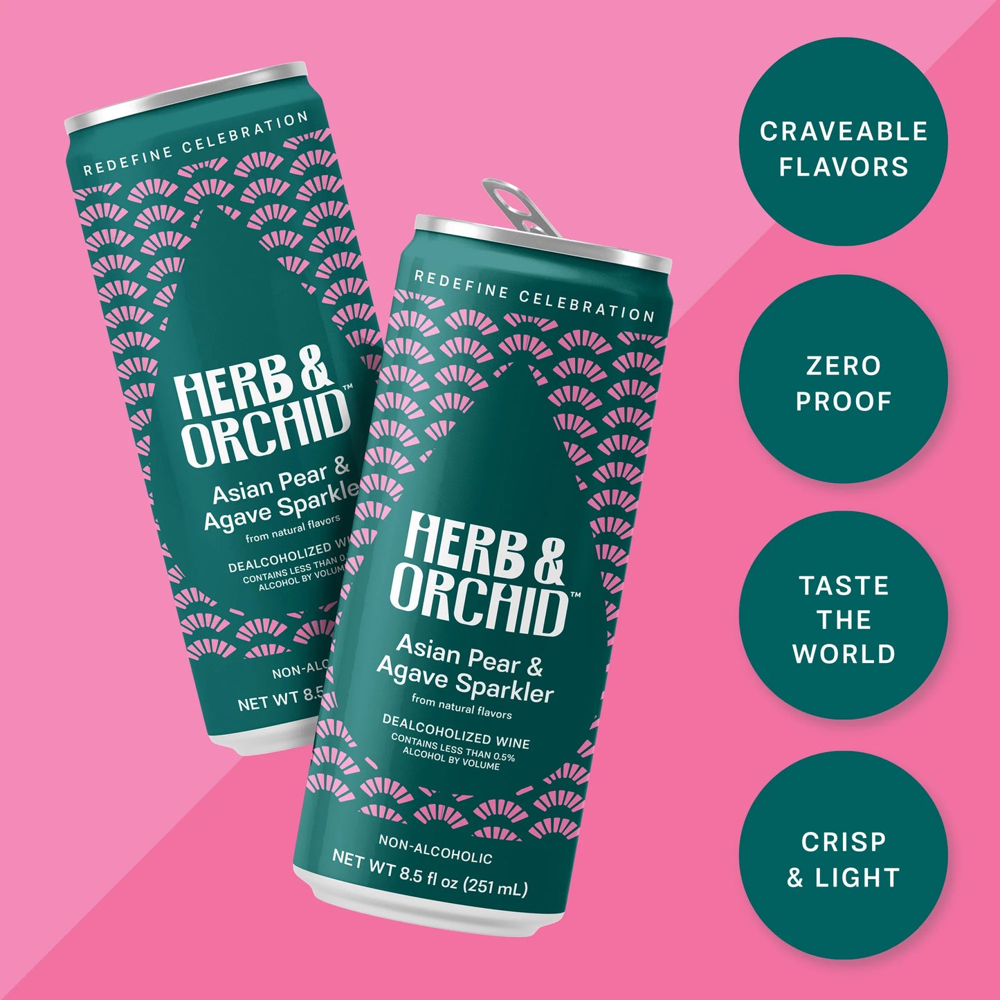 herb & orchid asian pear & agave sparkler