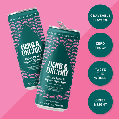 Herb & Orchid Asian Pear & Agave Sparkler