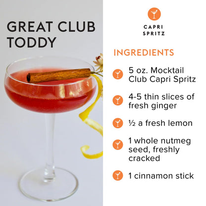 Mocktail Club Havana Twist Sparkling Non-Alcoholic Cocktail 12oz (4pk), 80 Cals, Gluten-Free, No Artificial Ingredients, Zero Proof – with Lime, Cucumber, Mint & Cardamom