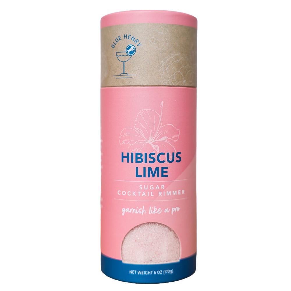 bluehenry - 'hibiscus lime' cocktail rimming sugar (6oz)