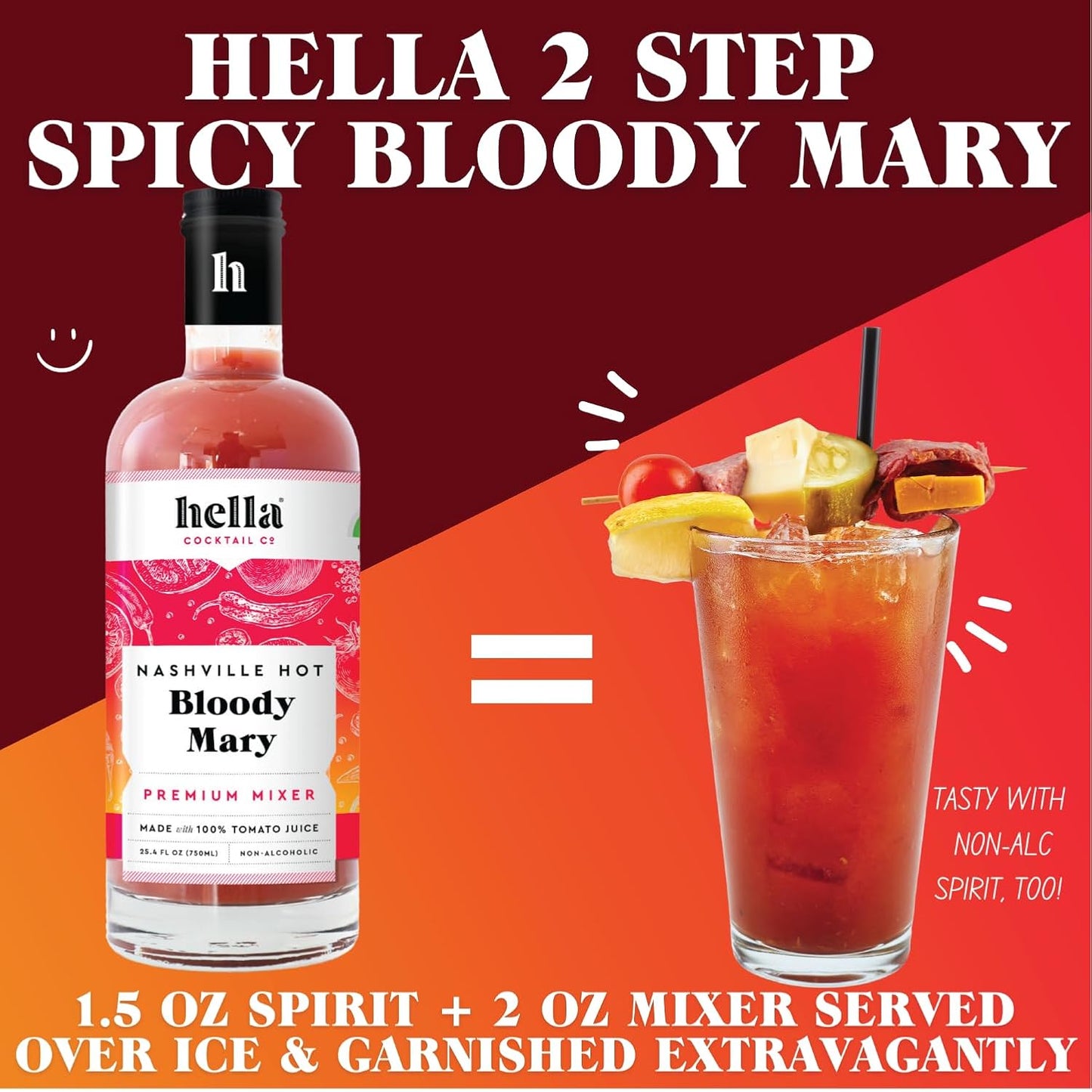 nashville hot bloody mary mixer — hella cocktail co.