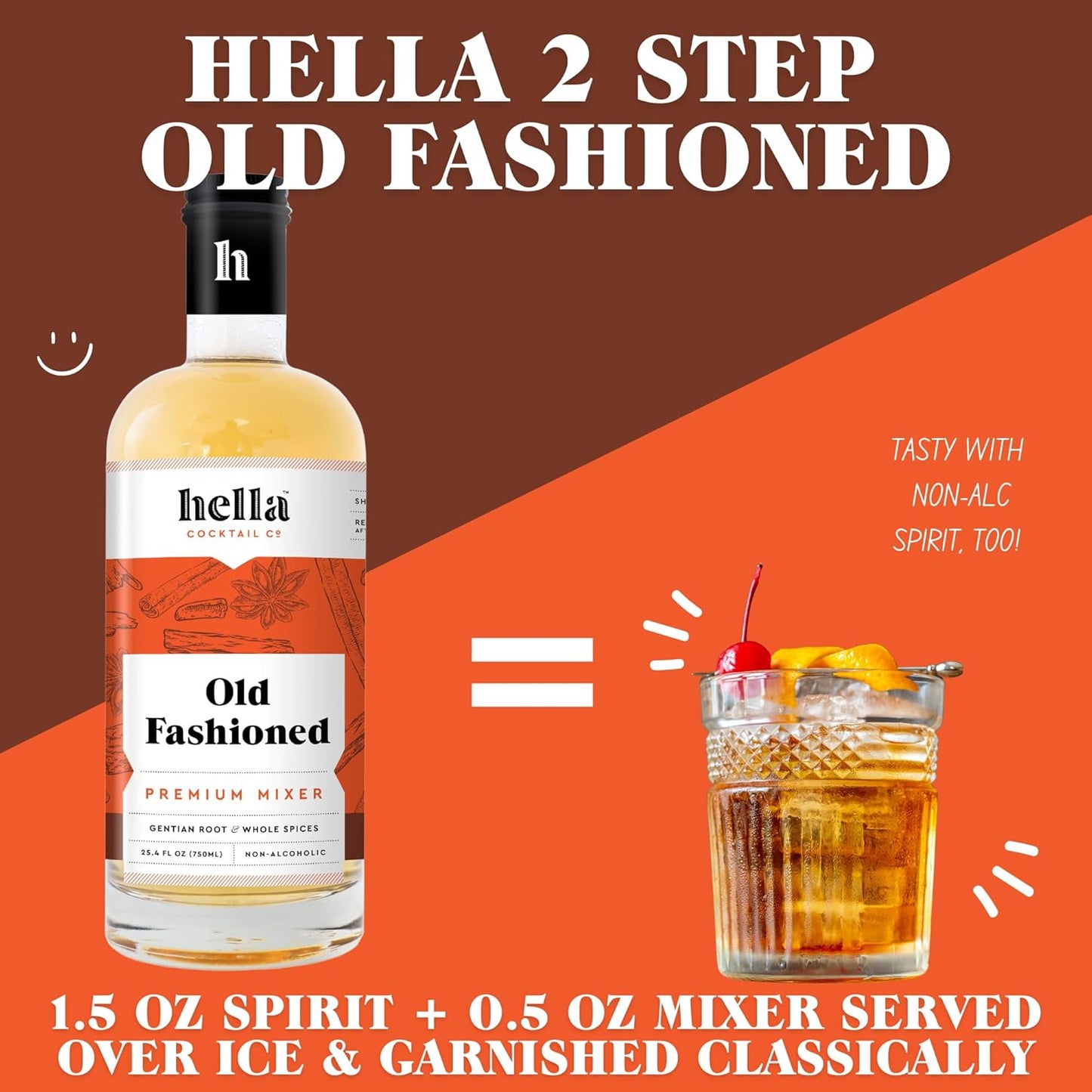 hella cocktail co.'s old fashioned premium mixer