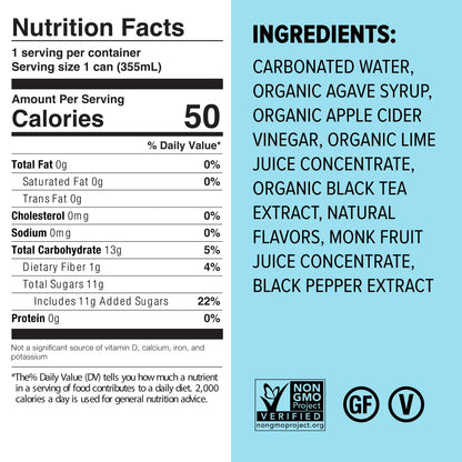 Mocktail Club Havana Twist Sparkling Non-Alcoholic Cocktail 12oz (4pk), 80 Cals, Gluten-Free, No Artificial Ingredients, Zero Proof – with Lime, Cucumber, Mint & Cardamom