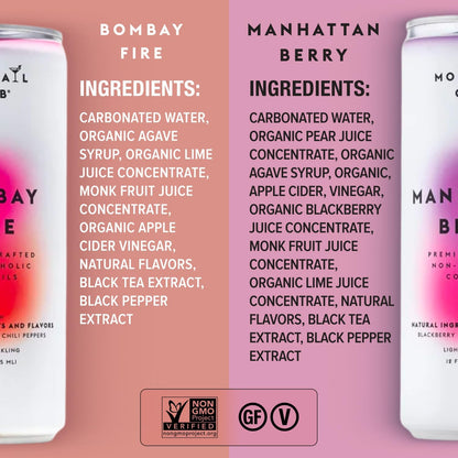 Mocktail Club Havana Twist Sparkling Non-Alcoholic Cocktail 12oz (4pk), 80 Cals, Gluten-Free, No Artificial Ingredients, Zero Proof – with Lime, Cucumber, Mint & Cardamom