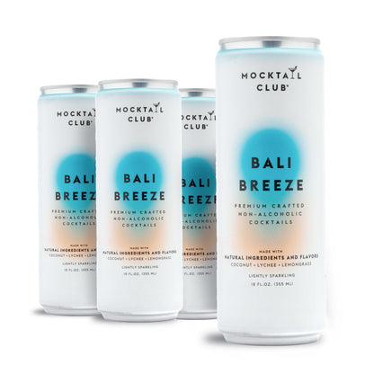 Mocktail Club Havana Twist Sparkling Non-Alcoholic Cocktail 12oz (4pk), 80 Cals, Gluten-Free, No Artificial Ingredients, Zero Proof – with Lime, Cucumber, Mint & Cardamom