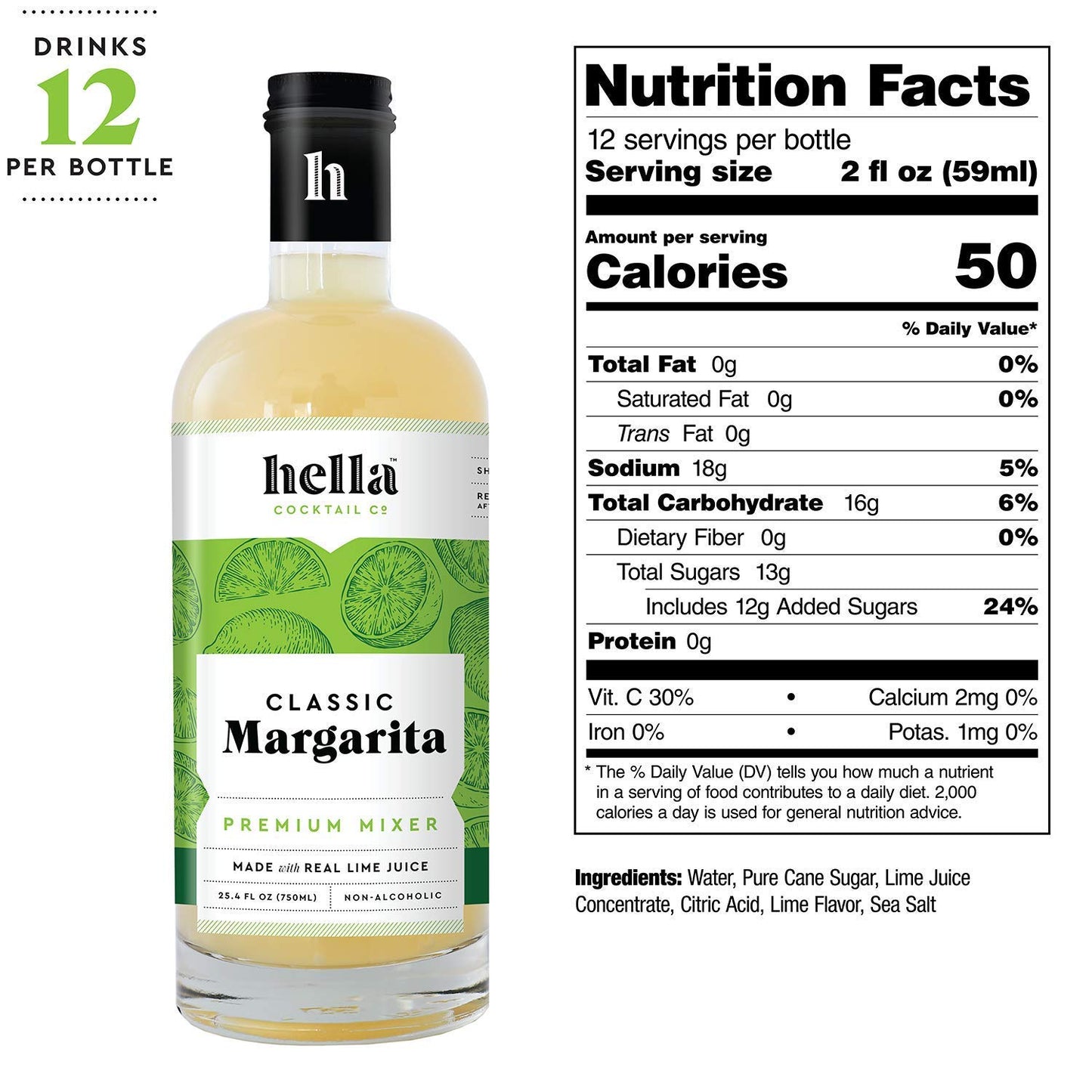 hella cocktail co. classic margarita premium cocktail mixers