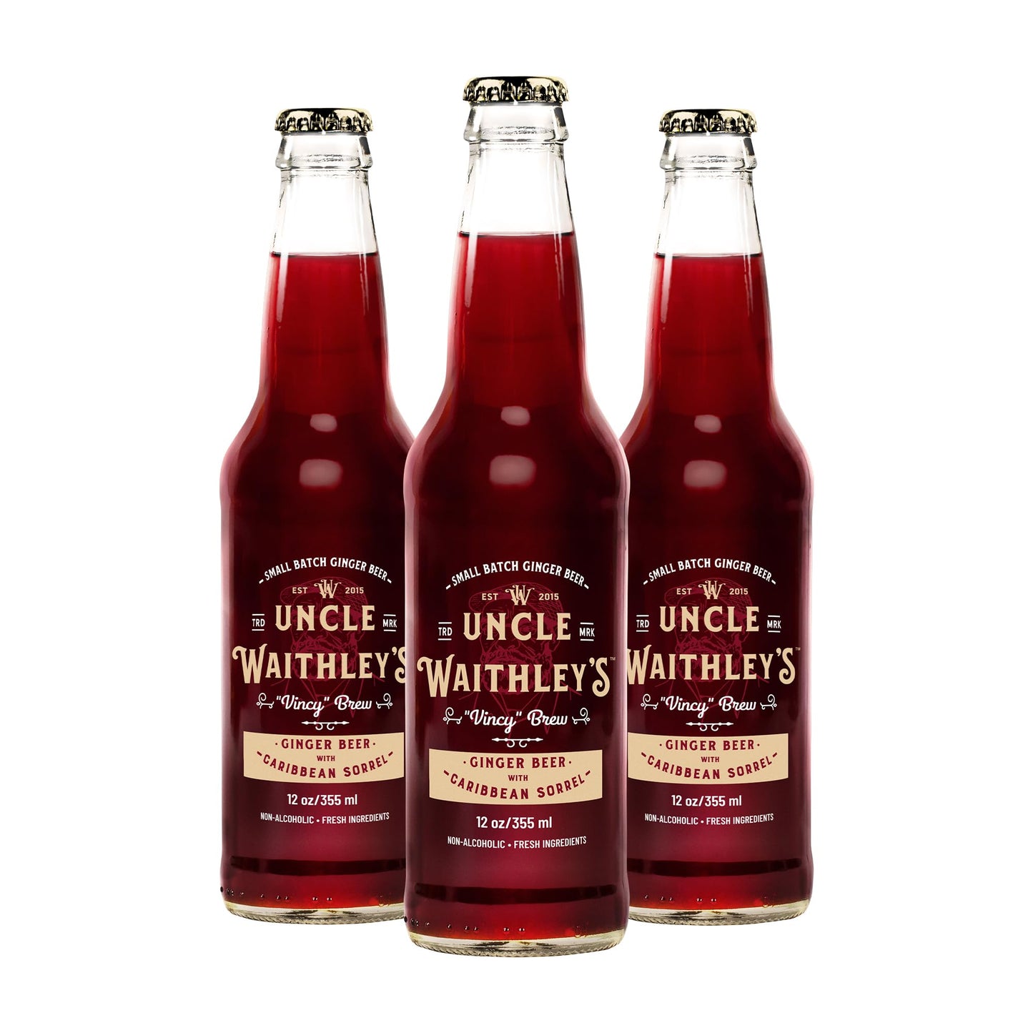 uncle waithley's caribbean ginger beer with hibiscus
