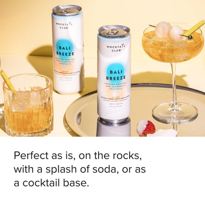 Mocktail Club Havana Twist Sparkling Non-Alcoholic Cocktail 12oz (4pk), 80 Cals, Gluten-Free, No Artificial Ingredients, Zero Proof – with Lime, Cucumber, Mint & Cardamom