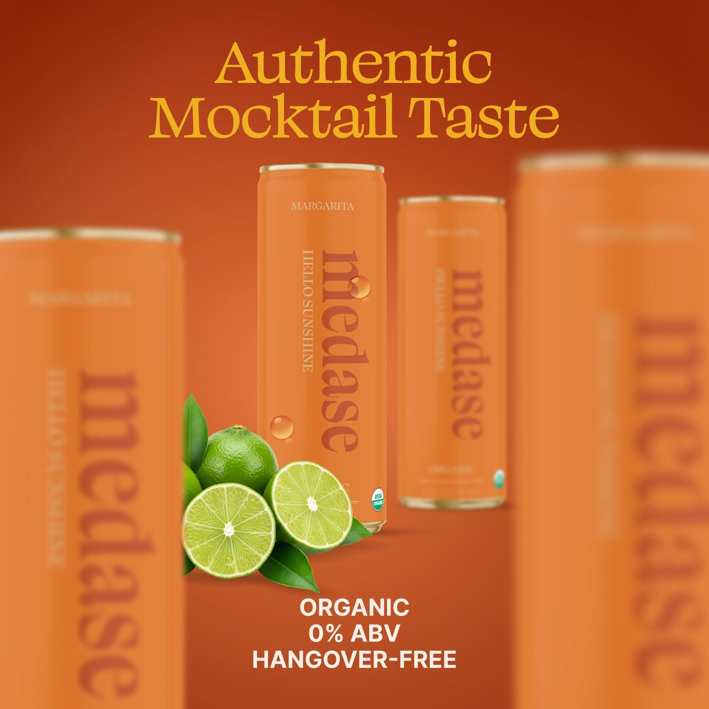 medase non-alcoholic craft cocktails variety (4-pack cans) – margarita, mojito, moscow mule, rum punch, old fashioned & lemon drop