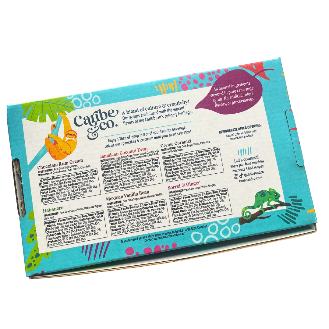 flavored syrup sampler pack gift set