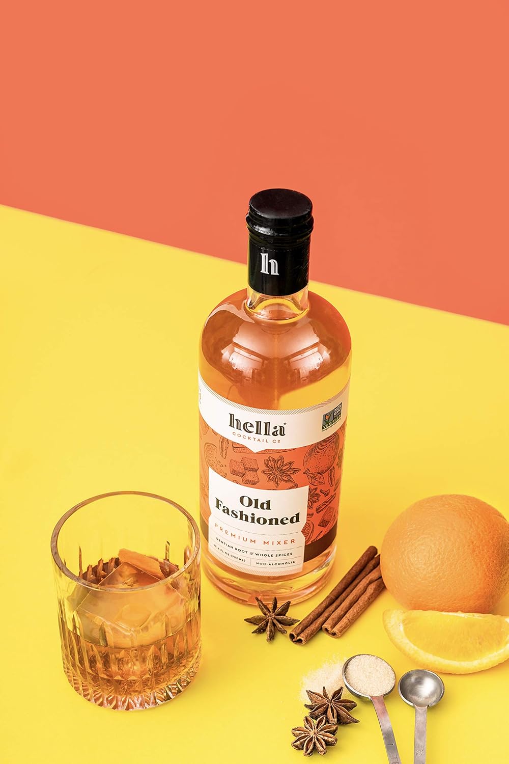 hella cocktail co.'s old fashioned premium mixer