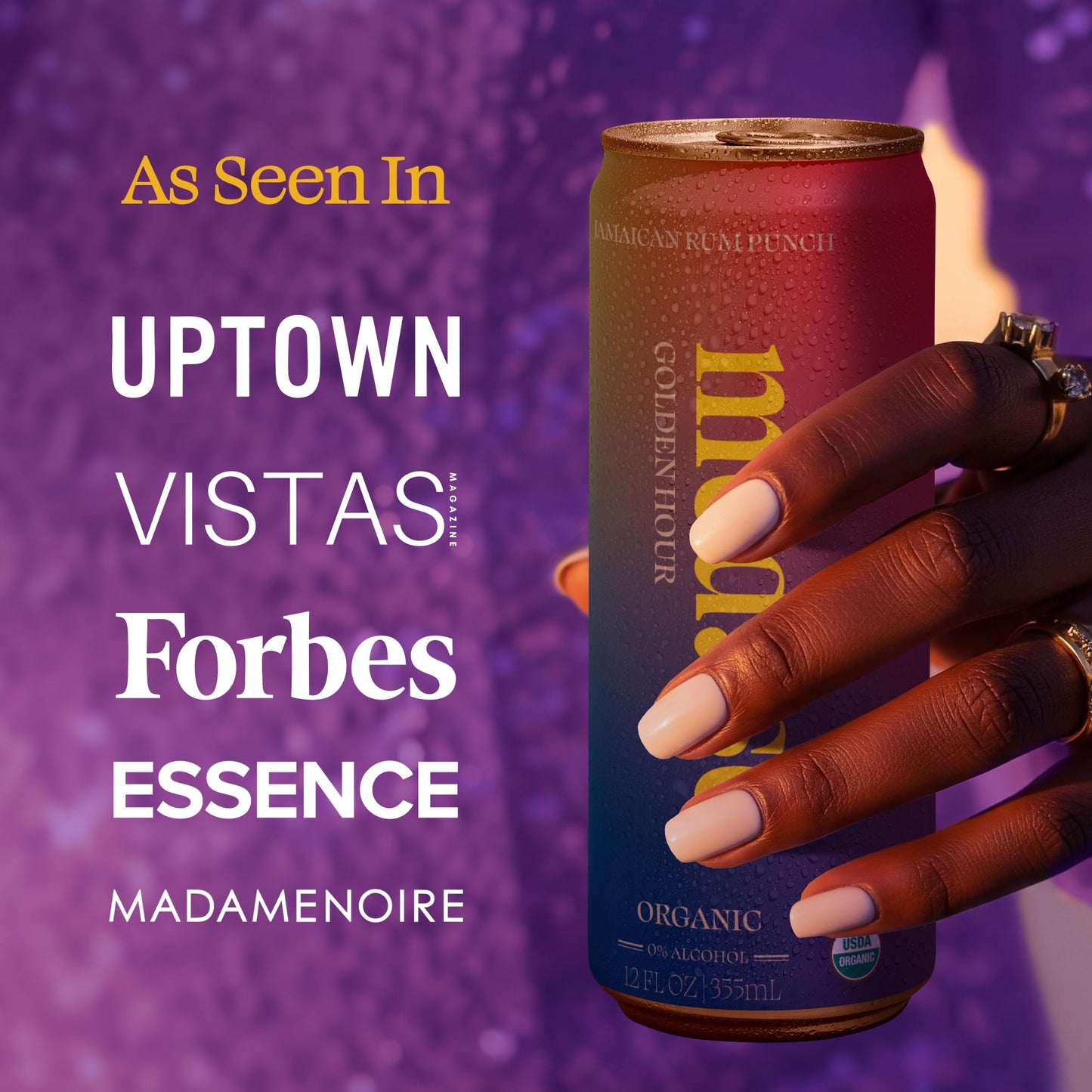 medase non-alcoholic craft cocktails variety (4-pack cans) – margarita, mojito, moscow mule, rum punch, old fashioned & lemon drop