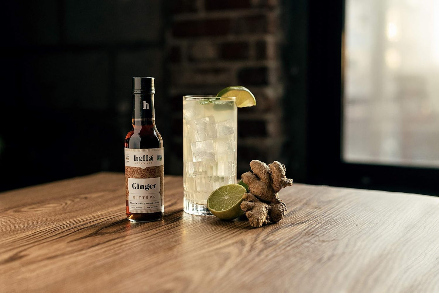 hella cocktail co. ginger bitters (5 fl oz) - craft cocktail bitters made with real ginger and whole spices