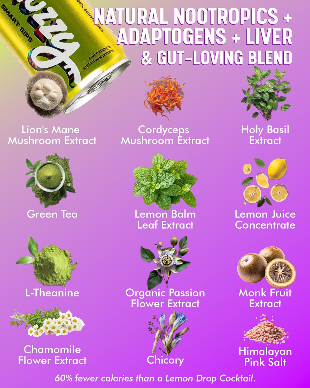 huzzy smart sips honey pop lemon drop