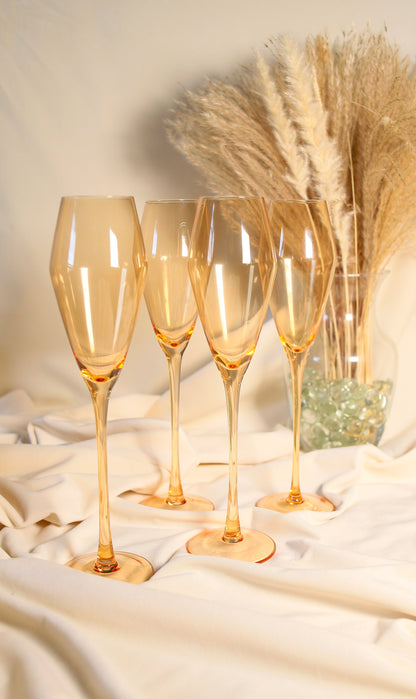 CARAMEL BLUSH- CHAMPAGNE TULIPS- SET OF 4