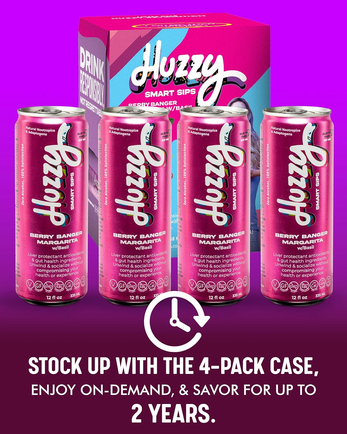 huzzy smart sips berry banger