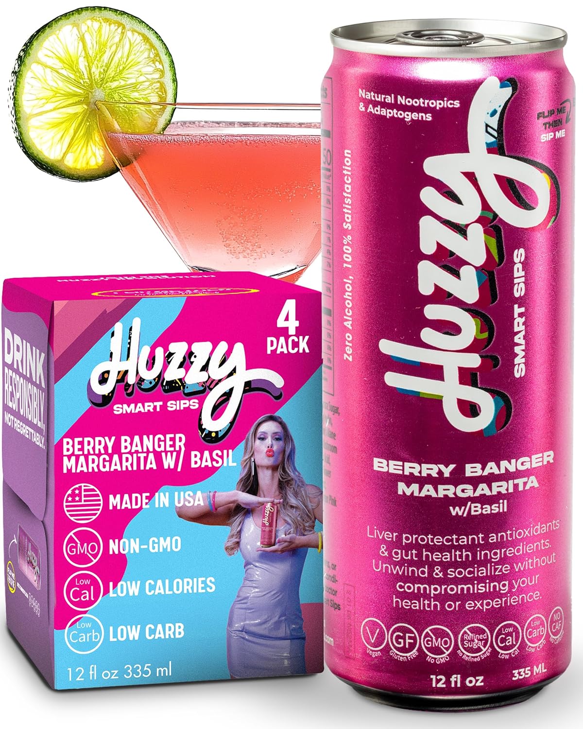huzzy smart sips berry banger