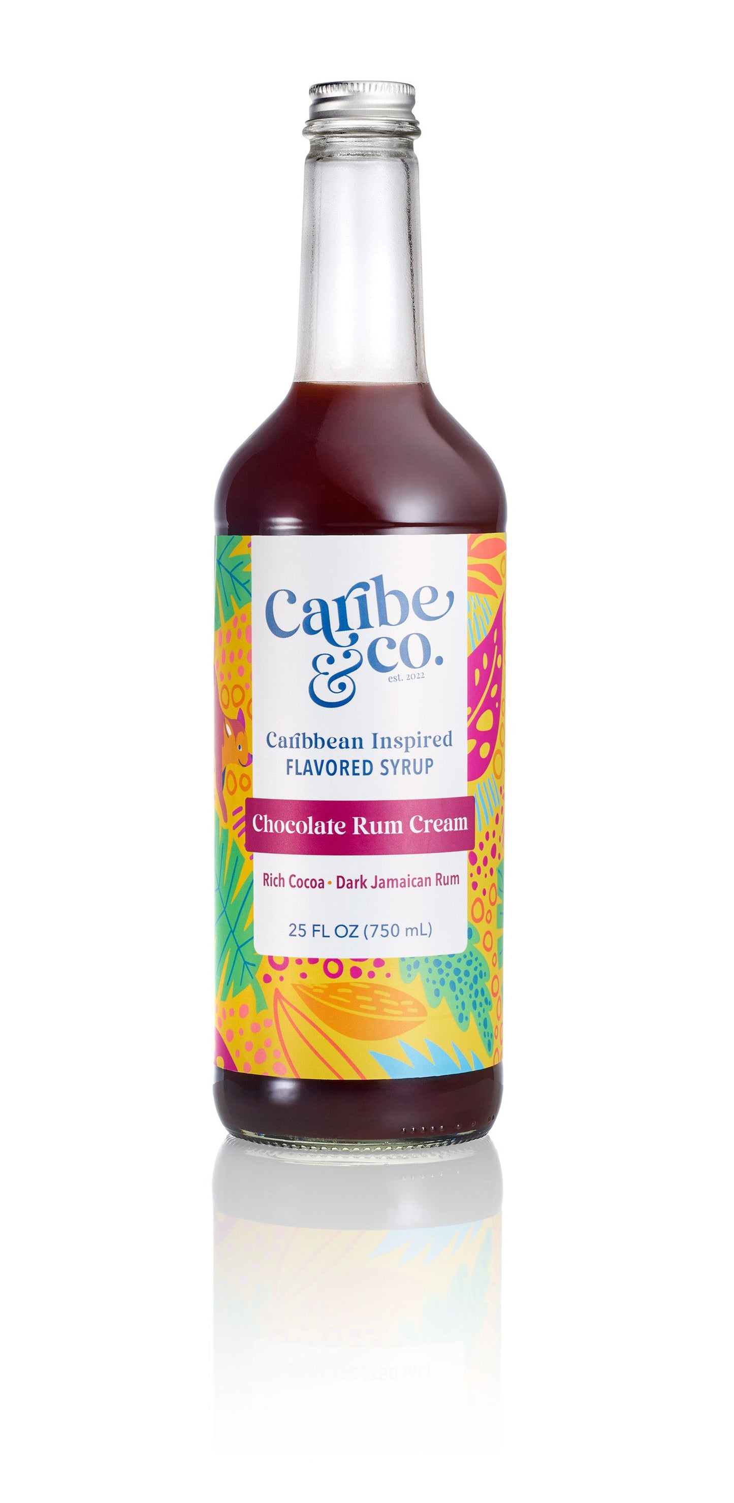 chocolate rum cream flavored syrup