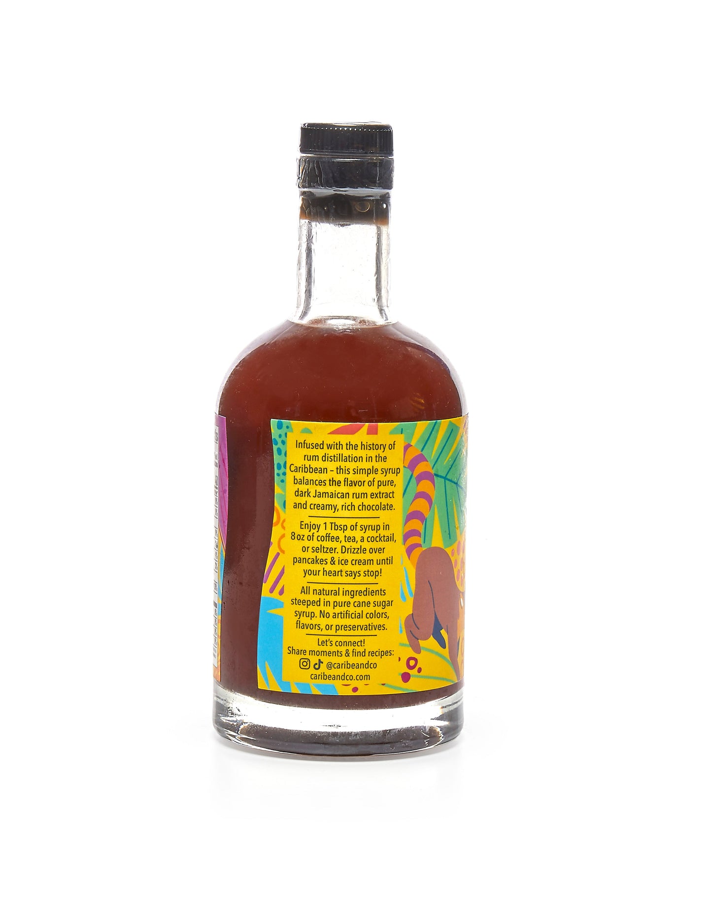 chocolate rum cream flavored syrup