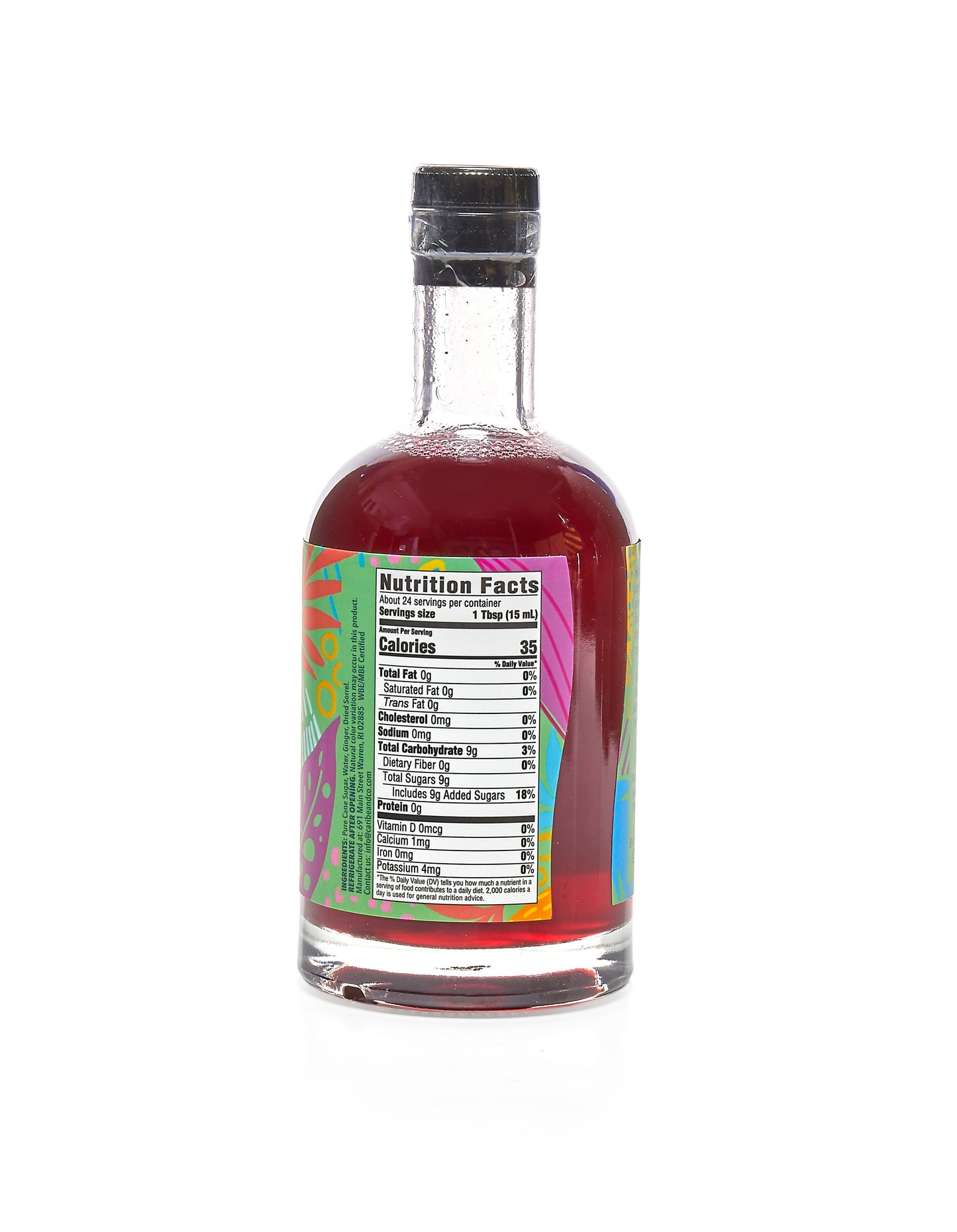 sorrel & ginger flavored syrup