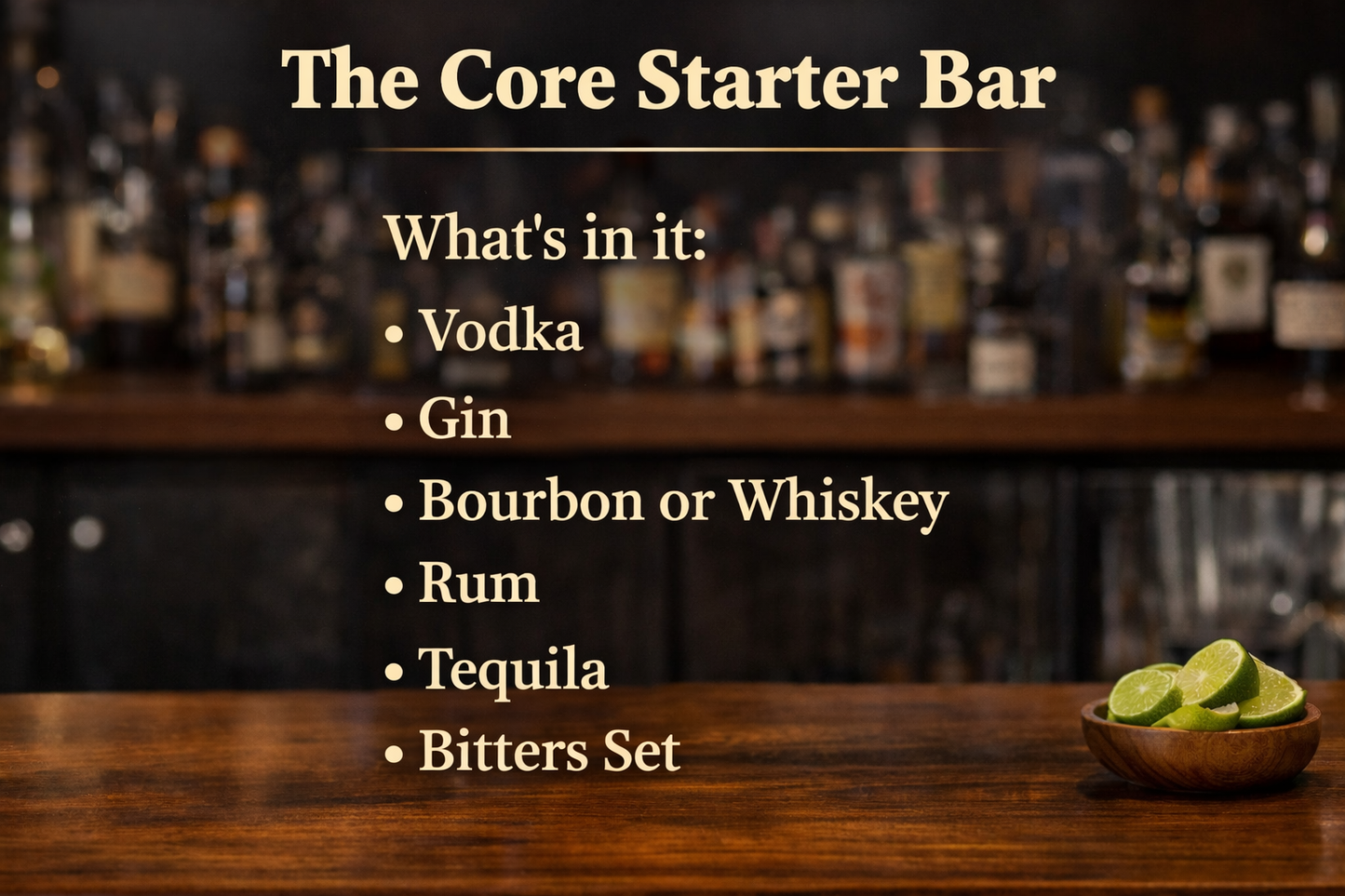 the core starter bar
