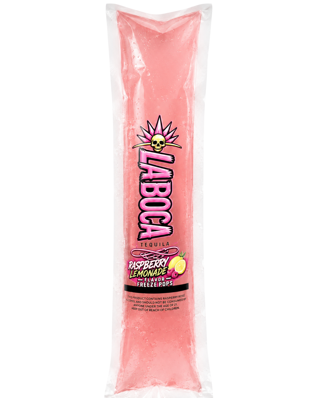 la boca raspberry lemonade freeze pops | premium tequila freeze pops