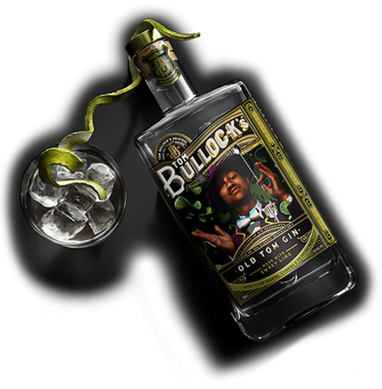 tom bullock's old tom gin with sweet lime