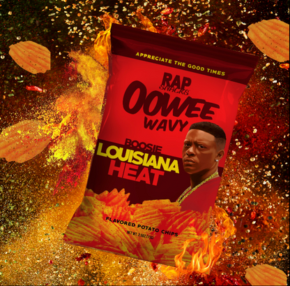 Rap Snacks Lil Boosie | Louisiana Heat Wavy Chips (10 Bags)