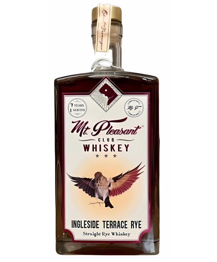 mt pleasant club whiskey "ingleside" rye blend