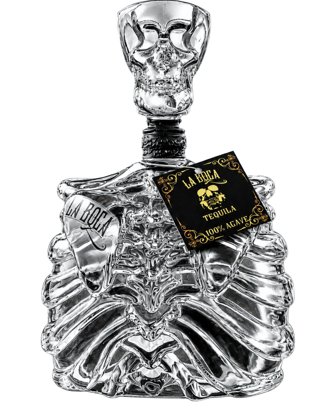 la boca tequila blanco skeleton decanter shot top edition — 1l, limited edition