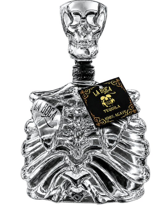 La Boca Tequila Blanco Skeleton Decanter Shot Top Edition — 1L, Limited Edition